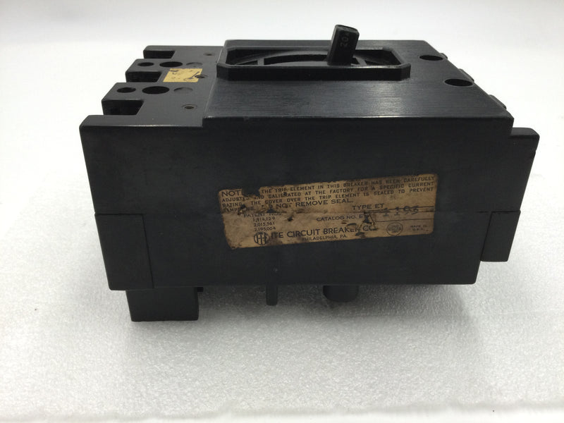 ITE ET1193 3 Pole 20 Amp 250V Circuit Breaker