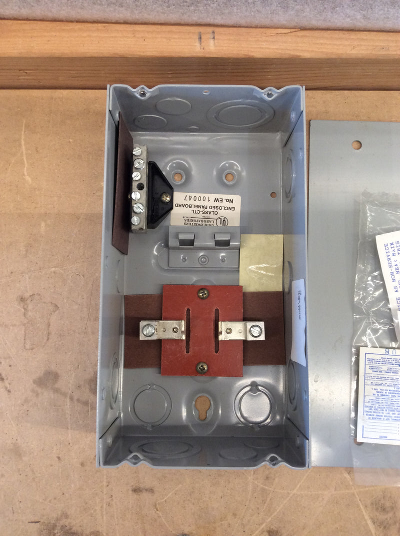 Challenger SL07(2-4)SLGN 2 Space 4 Circuit Breaker Enclosure With Ground Bar Kit 70A 120/240VAC (New)