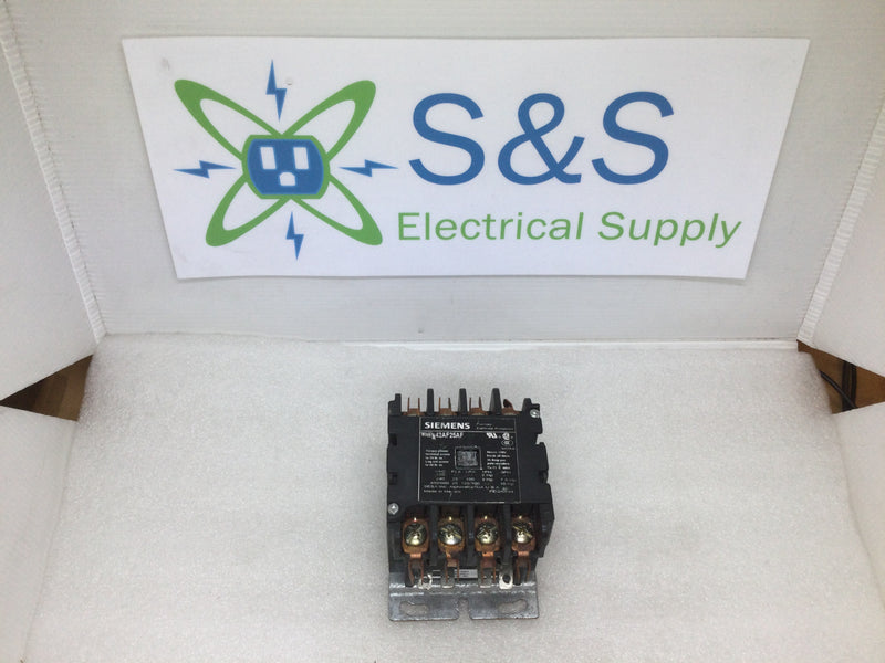 Furnas Siemens Motor Starting Contactor 42af25af 120v Coil