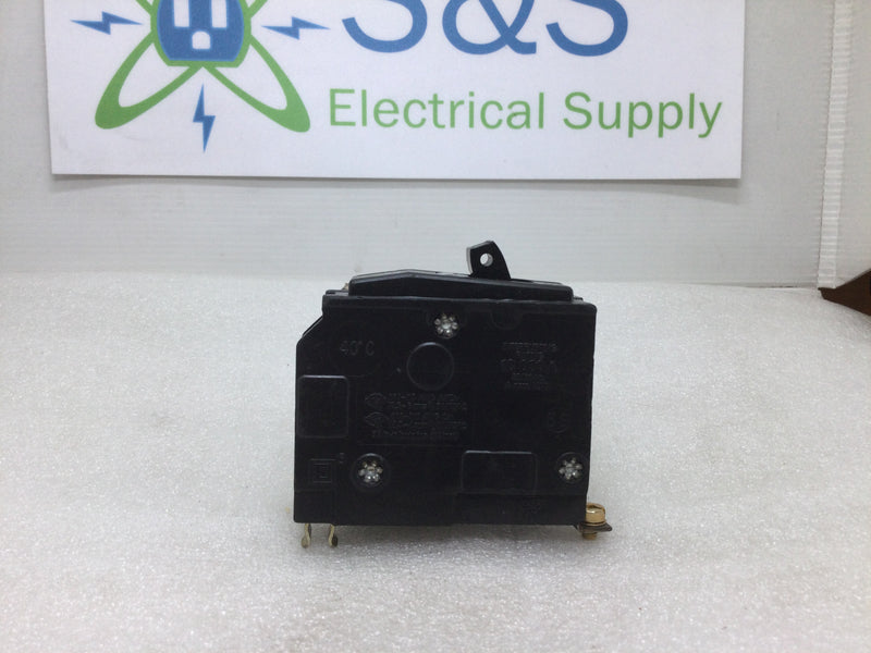 Square D QOB1301021 Single Pole 30 Amp 120v With Shunt Trip Circuit Breaker