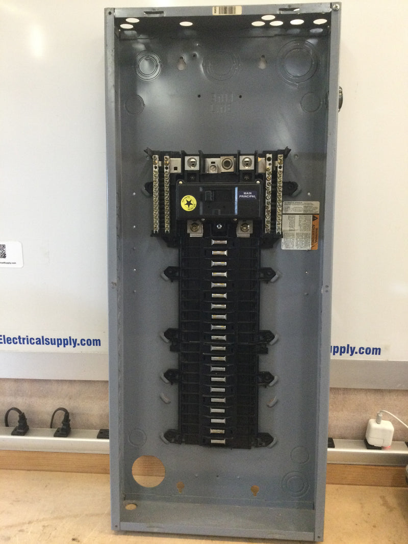 Square D Qo140m200p 40cir 200a Single Phase Nema1 Main Breaker Panel With Flush Cover