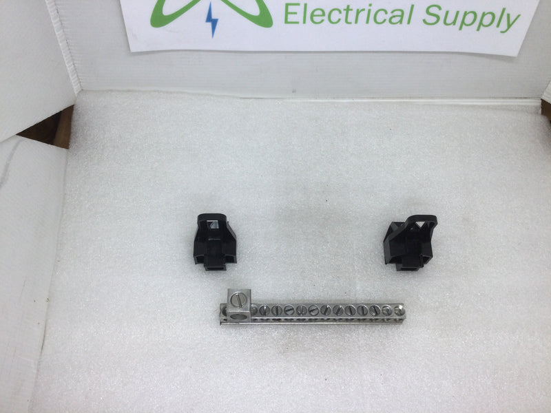 Eaton-Cutler Hammer Gbk1020 10 Space Ground Bar Kit With The Larger Lug & Mounting Feet