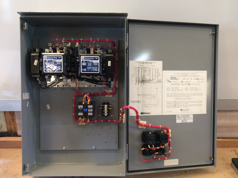 Telemecanique Class 8204 Electrically Held ATS B204D481-P1,P2,P3,P4,E3 3Ph 4 Wire Nema3R Enclosure