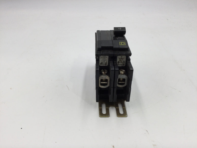 Square D QOU210 10 Amp 2 Pole 120/240v QOU Circuit Breaker