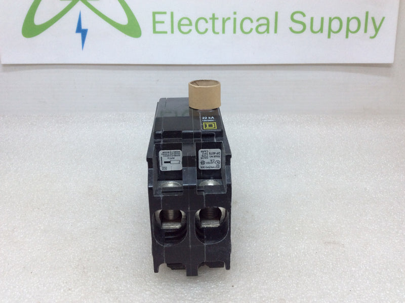 Square D QO2125VH 125 Amp 2 Pole 22K 120/240V Plug On Circuit Breaker