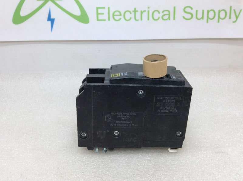 Square D QO2125VH 125 Amp 2 Pole 22K 120/240V Plug On Circuit Breaker