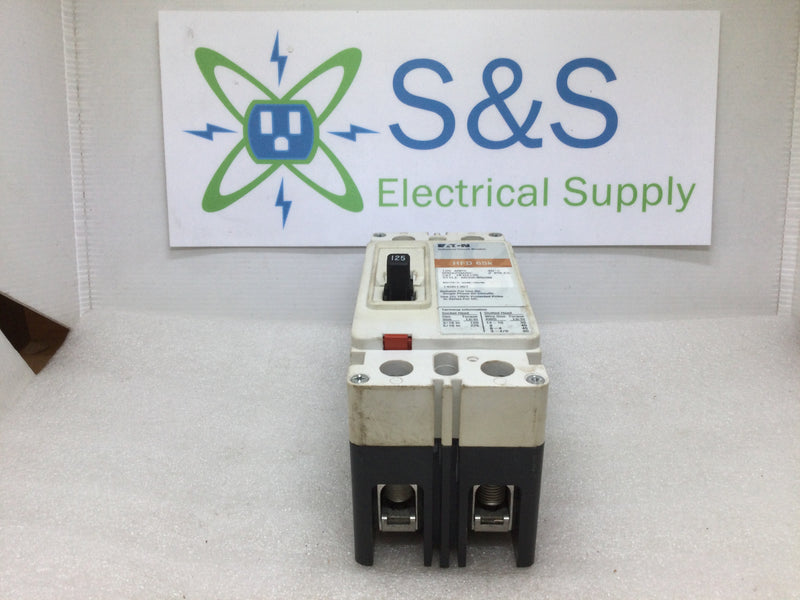 Eaton Cutler Hammer Type Hfd Circuit Breaker 2 Pole 125 Amp Hfd2125